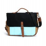 Wholesale Tri-Color Canvas Messenger Bag